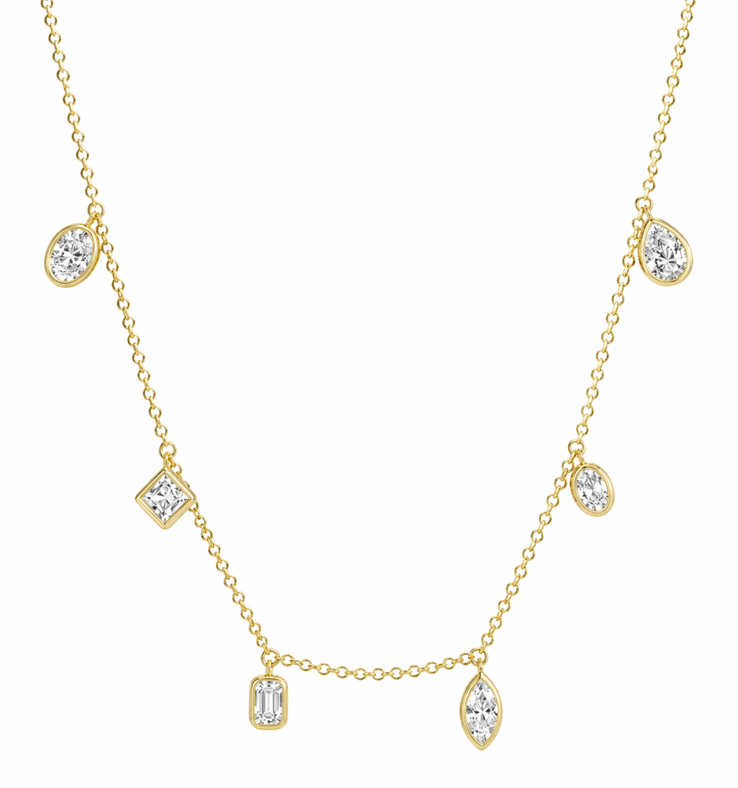 1.87 Carat Multi Stone Diamond Necklace